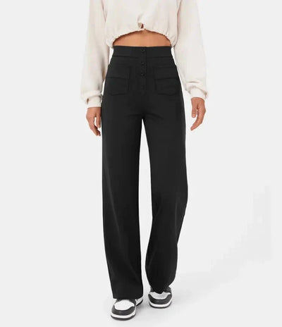 Mocarra | Geknöpfte Hose mit hoher Taille