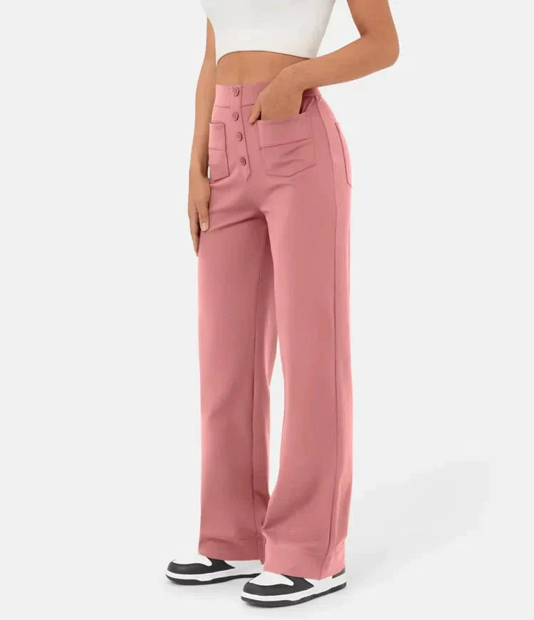 Mocarra | Geknöpfte Hose mit hoher Taille
