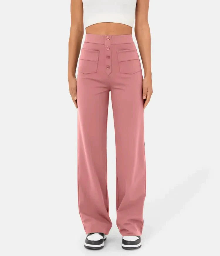 Mocarra | Geknöpfte Hose mit hoher Taille