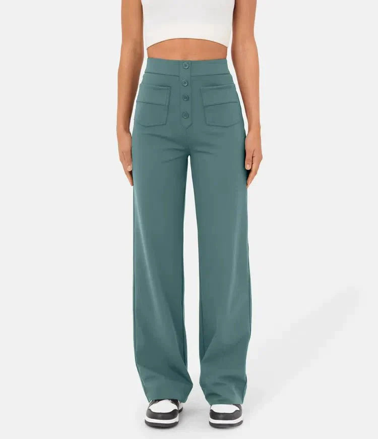 Mocarra | Geknöpfte Hose mit hoher Taille