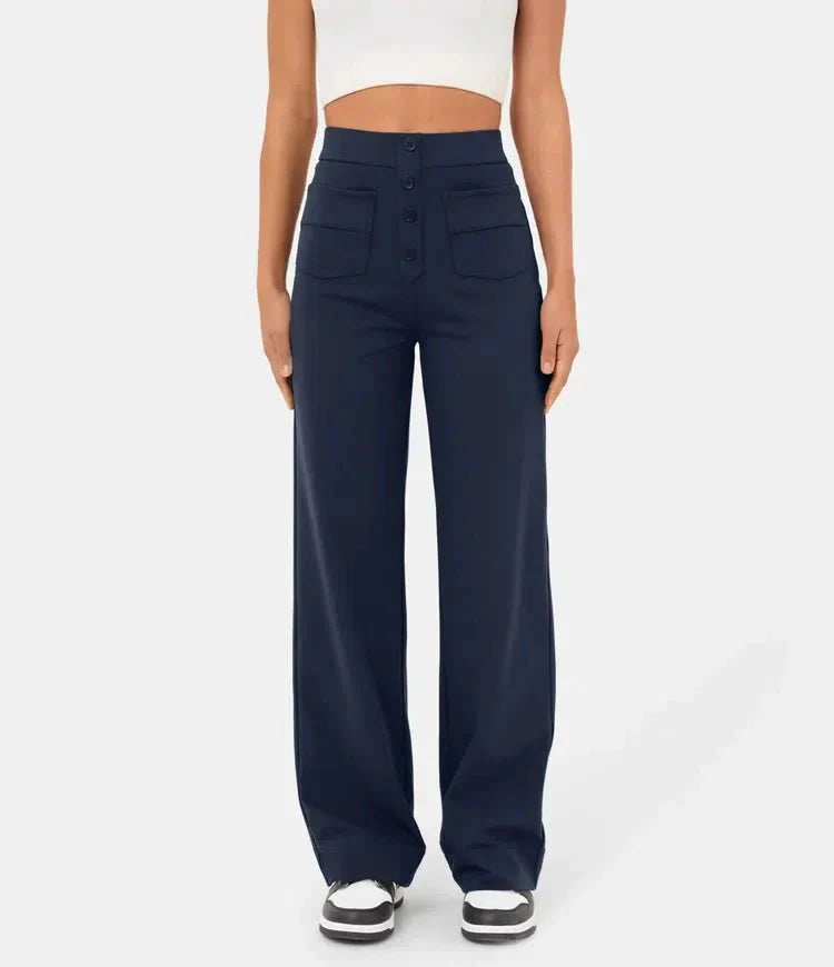 Mocarra | Geknöpfte Hose mit hoher Taille