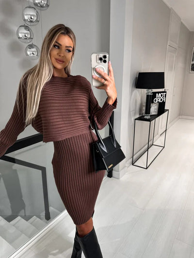 Mocarra | Ärmelloses Strickkleid mit Pullover