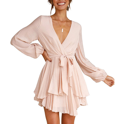 Elegantes Kleid mit Laternenärmeln - Skyra