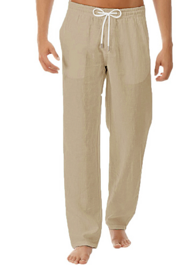 Zack - Weiße Freizeit-Leinenhose für Herren