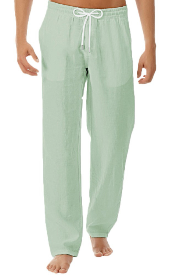 Zack - Weiße Freizeit-Leinenhose für Herren