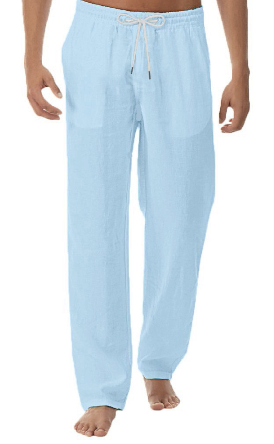 Zack - Weiße Freizeit-Leinenhose für Herren