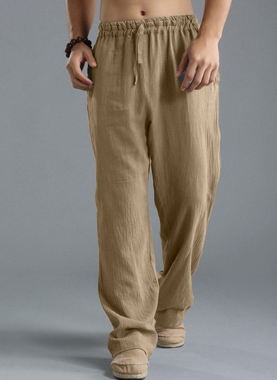 Arlo - Schwarze Leinenhose für Herren