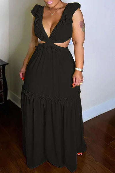 Mocarra | Glamouröses Sommerkleid in V-Form