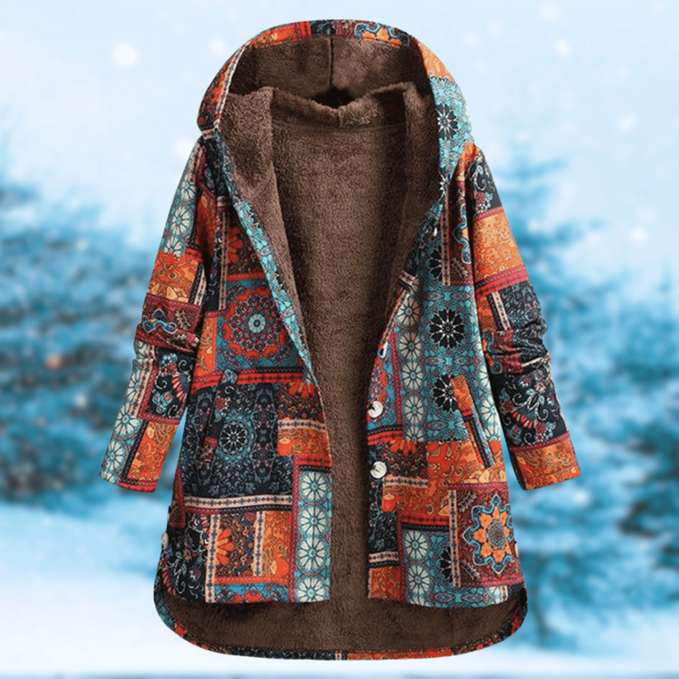 Imogen - Geblümte Kapuzenjacke