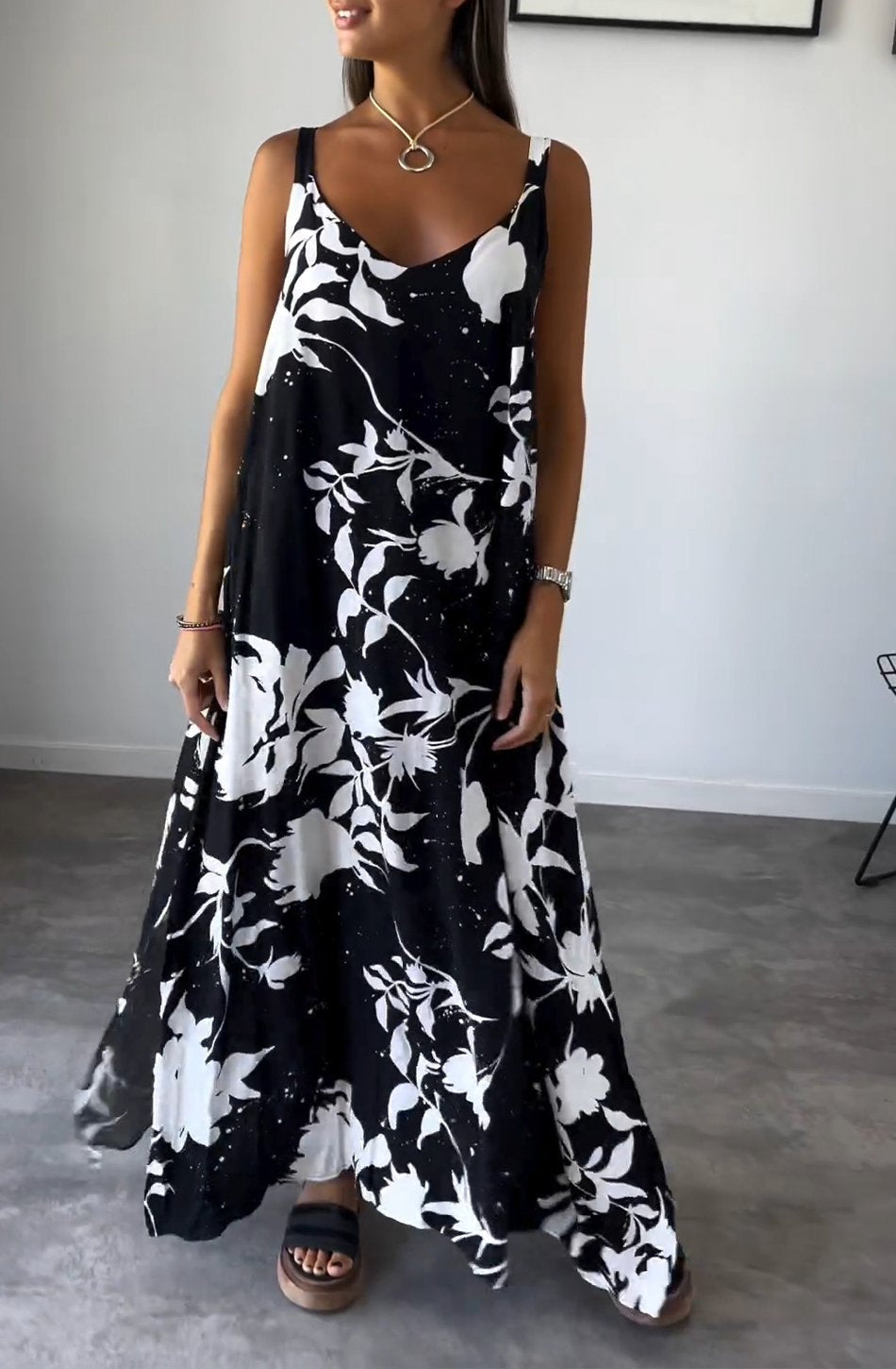 Paulette - Elegantes bedrucktes Kleid für jeden Anlass
