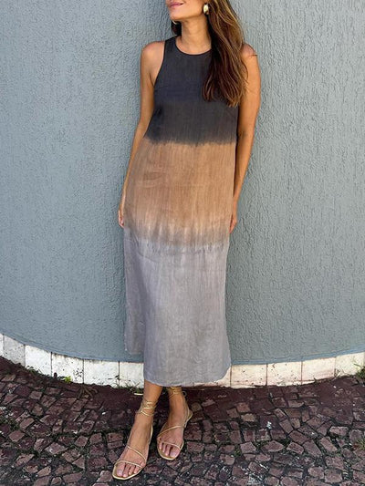 Mocarra | Sommer Farbverlauf Farbstoff Kleid