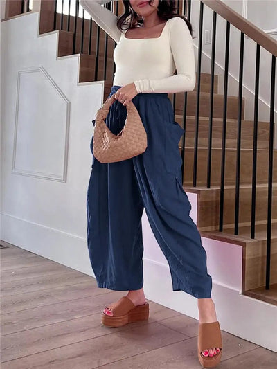 JUSTMINE - Vintage Hose mit weitem Bein