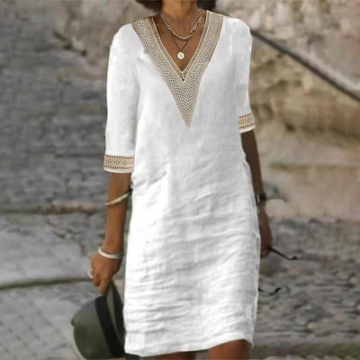 Naturlux® - Bequemes Minikleid mit 3/4-Ärmeln