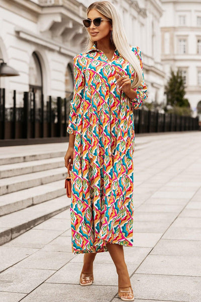 Dae | Damenkleid mit geometrischem Print