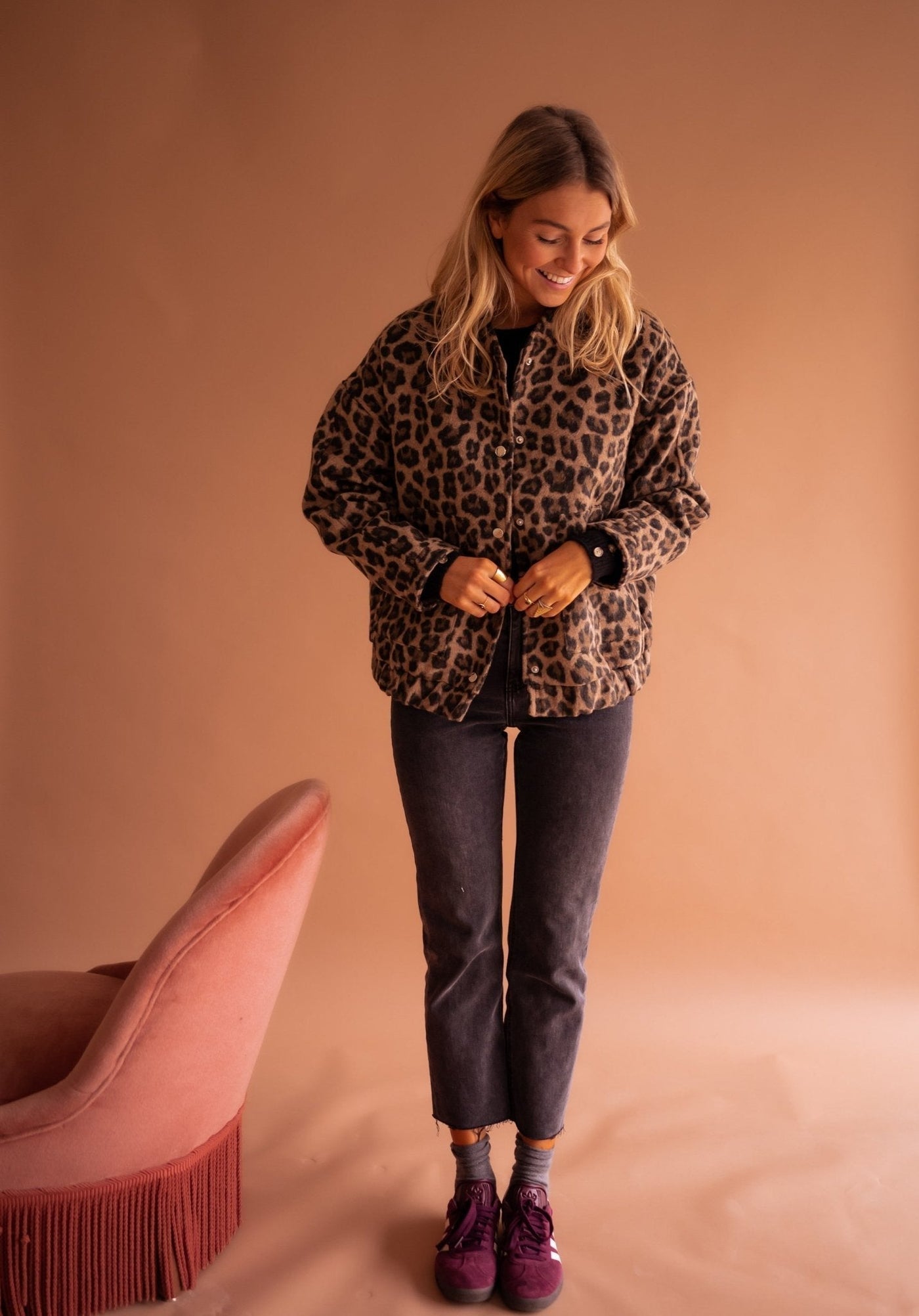 Susanne™ | Trendige Jacke mit Leopardenmuster