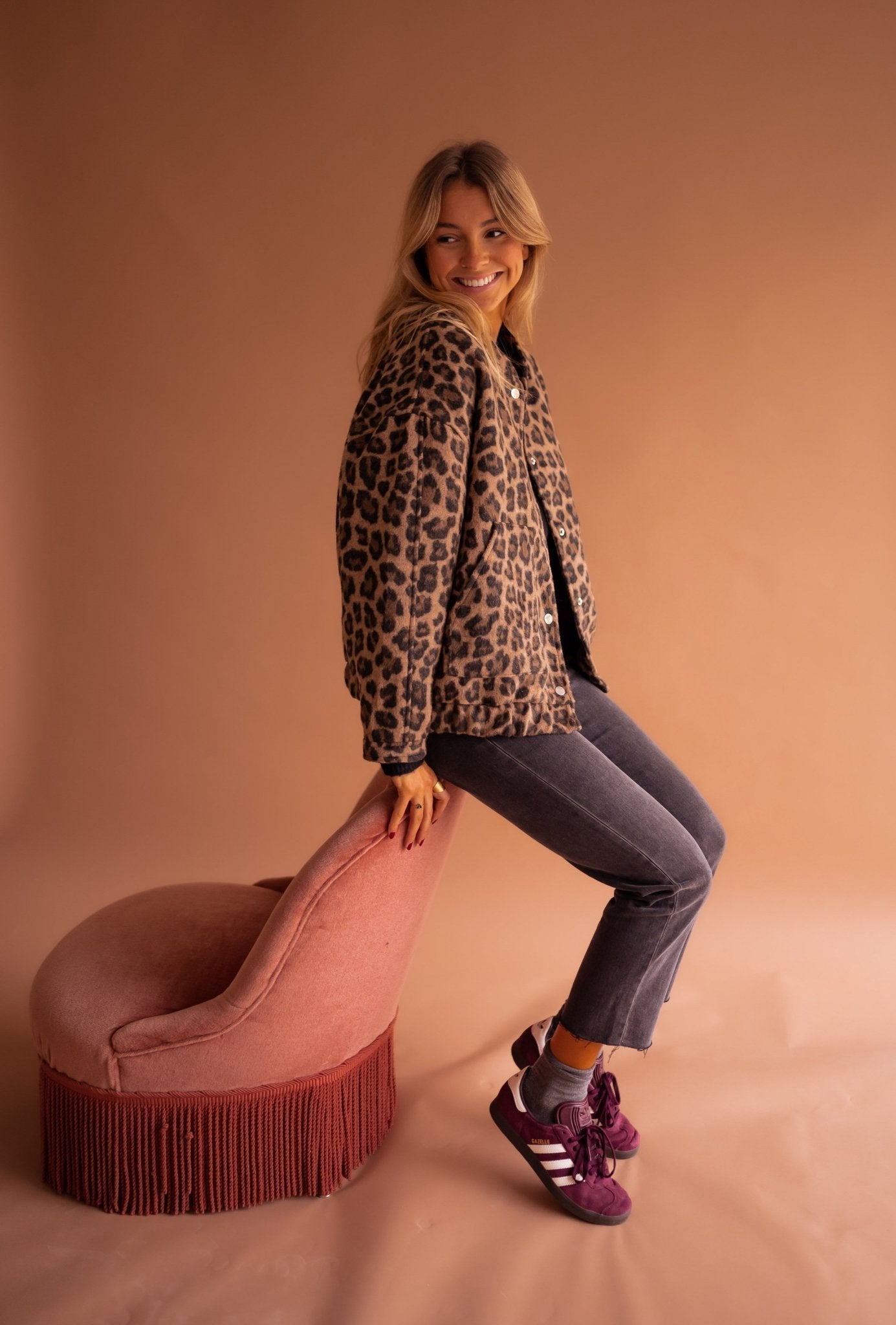 Susanne™ | Trendige Jacke mit Leopardenmuster