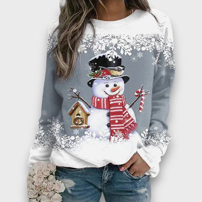 Mailena – Weihnachtspullover mit Schneemann