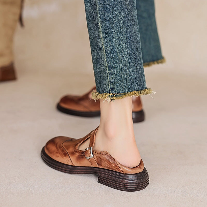 VELDA | Elegante Mary Janes aus Leder