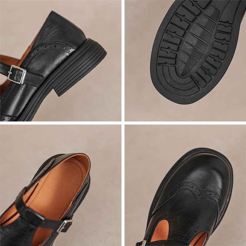 VELDA | Elegante Mary Janes aus Leder