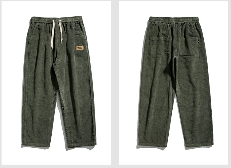 Milo- Herrenmodische Cordhose im Vintage-Stil