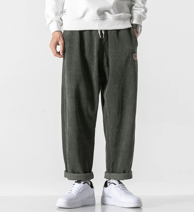 Milo- Herrenmodische Cordhose im Vintage-Stil