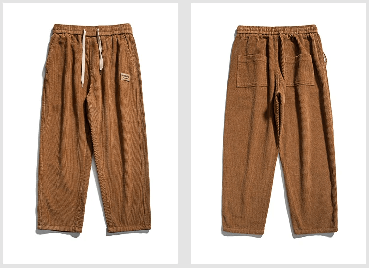 Milo- Herrenmodische Cordhose im Vintage-Stil