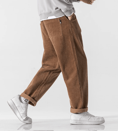 Milo- Herrenmodische Cordhose im Vintage-Stil
