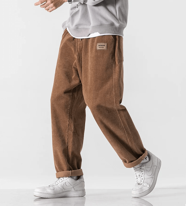 Milo- Herrenmodische Cordhose im Vintage-Stil
