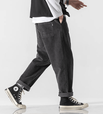 Milo- Herrenmodische Cordhose im Vintage-Stil