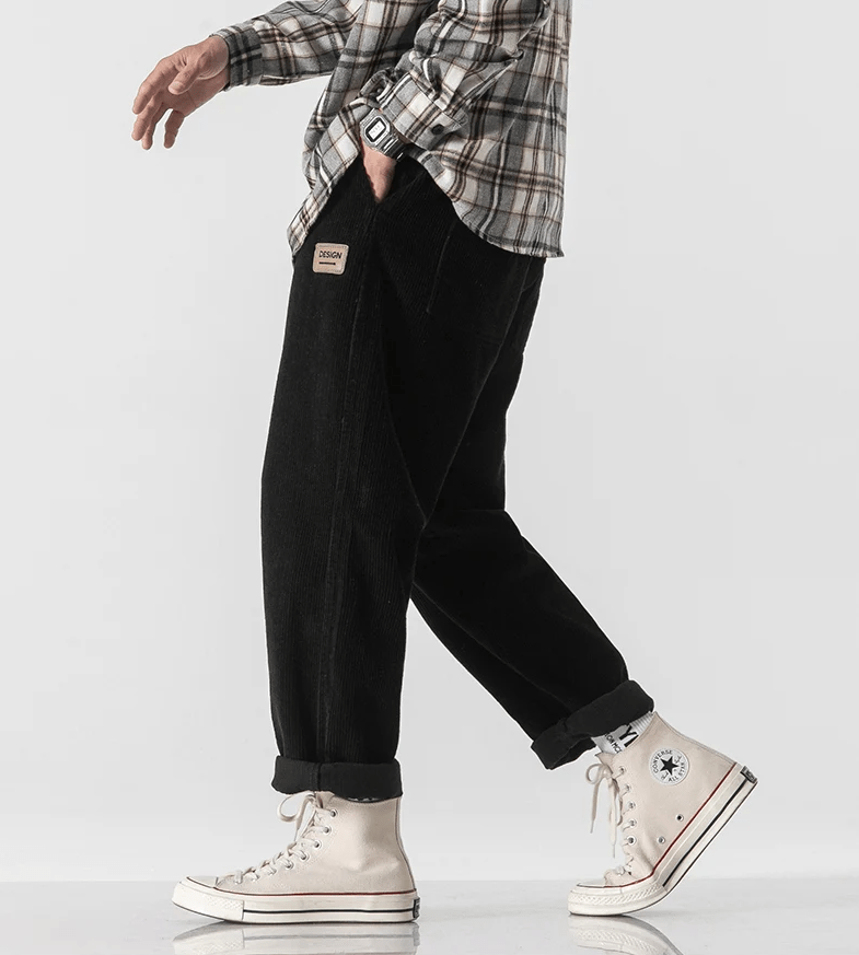 Milo- Herrenmodische Cordhose im Vintage-Stil
