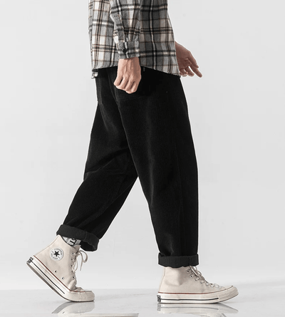 Milo- Herrenmodische Cordhose im Vintage-Stil