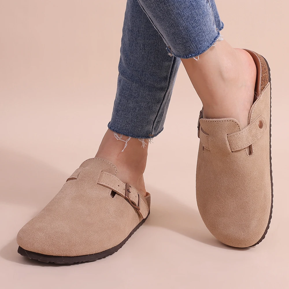 Liora | Orthopedisch Suède Kurk Slippers