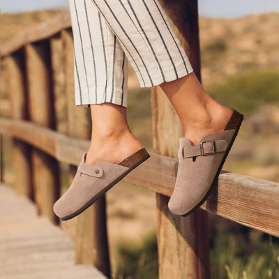 Liora | Orthopedisch Suède Kurk Slippers