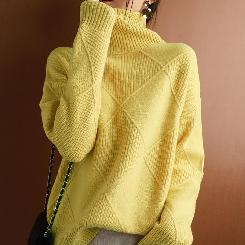 Mocarra | Rollkragenpullover aus Kaschmir mit Waffelmuster