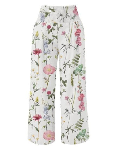 RIANNA - Sommerhose mit Frühlingsblumenmuster