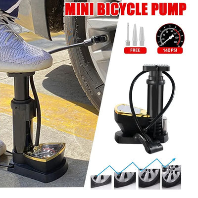 Fahrrad Luftpumpe mit Druckmesser