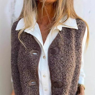 Sofia | Damen Herbst Fleece-Weste – Warm und Bequem