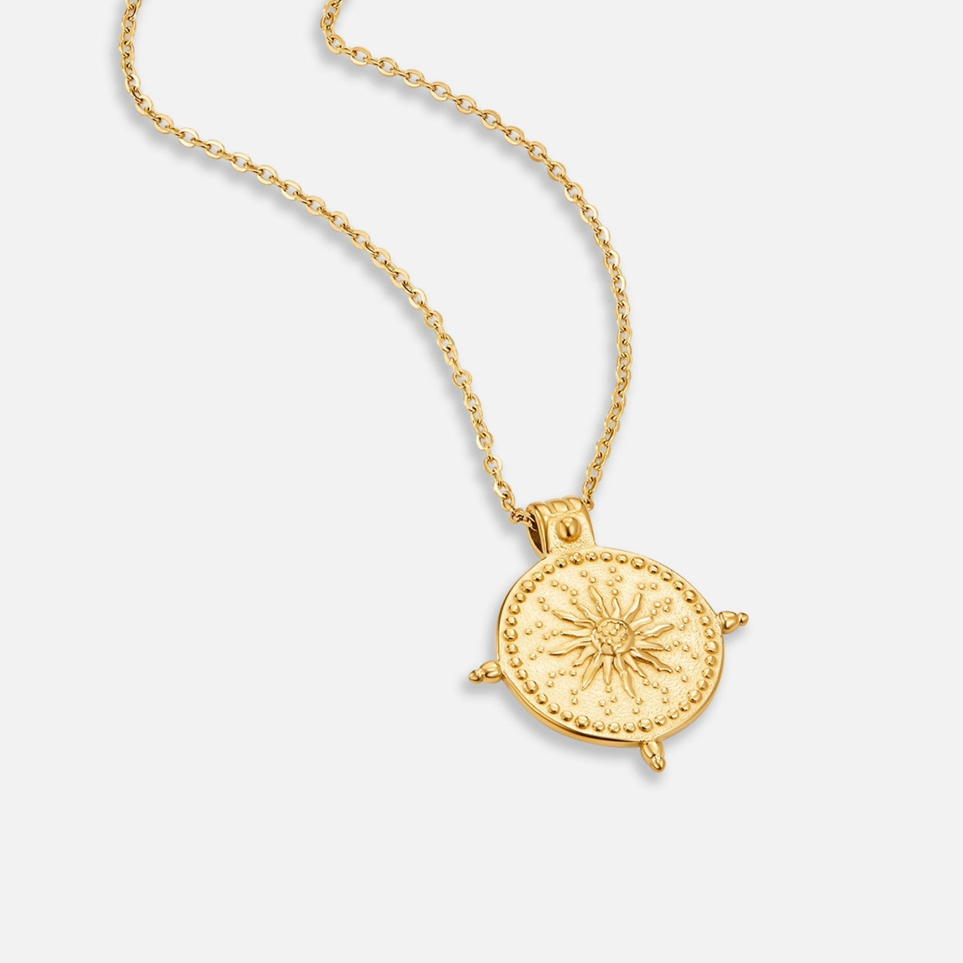 Sommer-Sonnenwende Gold Halskette