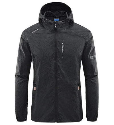 Jibril | Ultraleichte wind- und sonnensichere Kapuzen-Sommerjacke für Herren