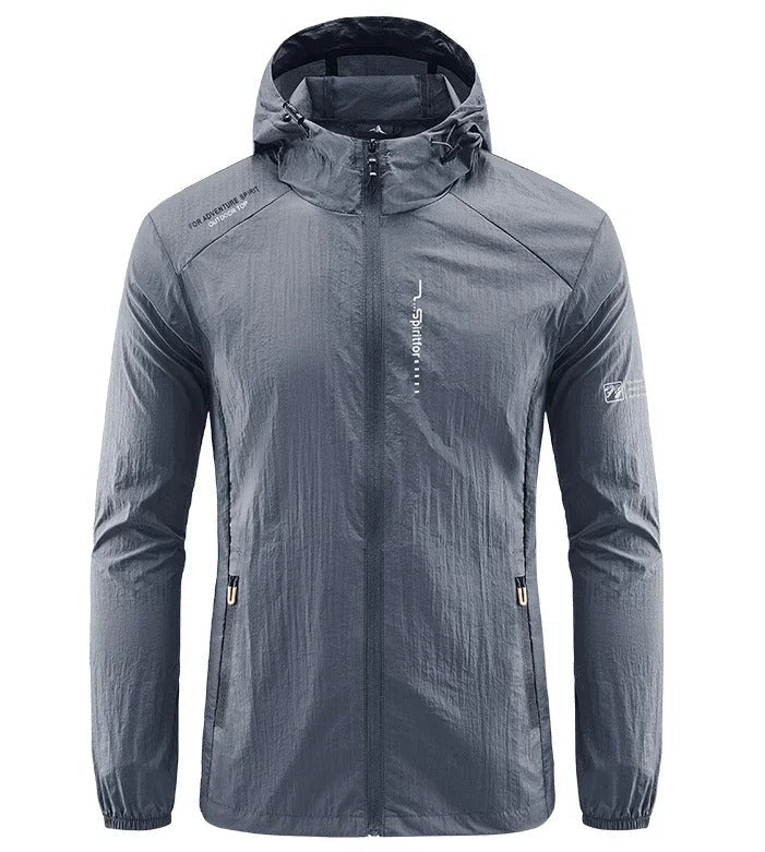 Jibril | Ultraleichte wind- und sonnensichere Kapuzen-Sommerjacke für Herren