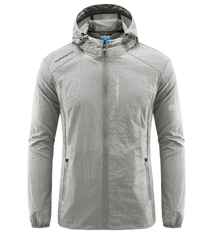 Jibril | Ultraleichte wind- und sonnensichere Kapuzen-Sommerjacke für Herren
