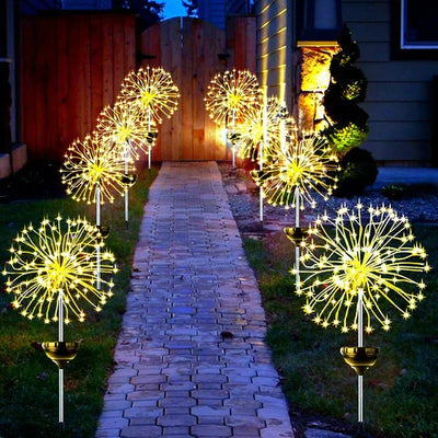 Wasserdichte Solar Feuerwerk Lampe | 1+1 Gratis 【Letzter Tag Rabatt】
