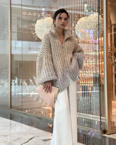 Mocarra | Der elegante Strickcardigan mit Pailletten