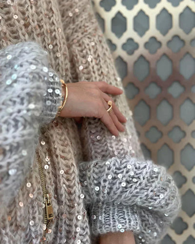 Mocarra | Der elegante Strickcardigan mit Pailletten