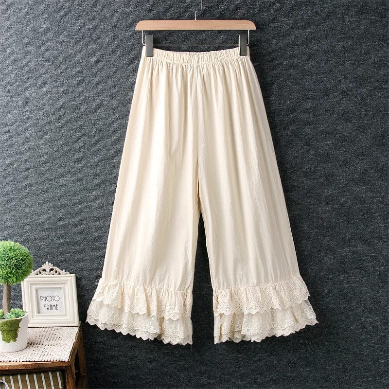 ZETA - Layer Lace Hose mit weitem Bein